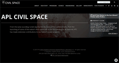 Desktop Screenshot of civspace.jhuapl.edu